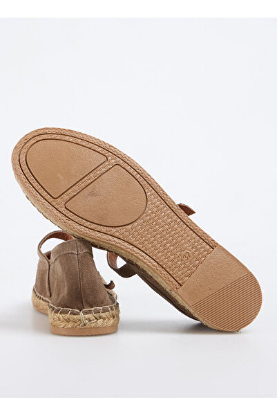 Fabrika Deri Vizon Kadın Espadril D-FRANCES