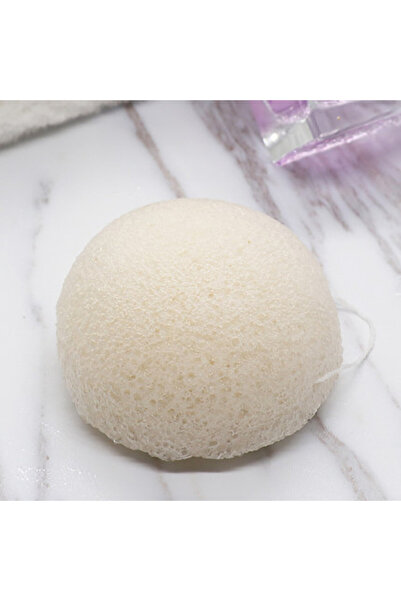 Choice3 white Brainbow 1piece Konjac Sponge Beauty Essentials 100% Natural Konjac Puff Facial Pore Cleaner W