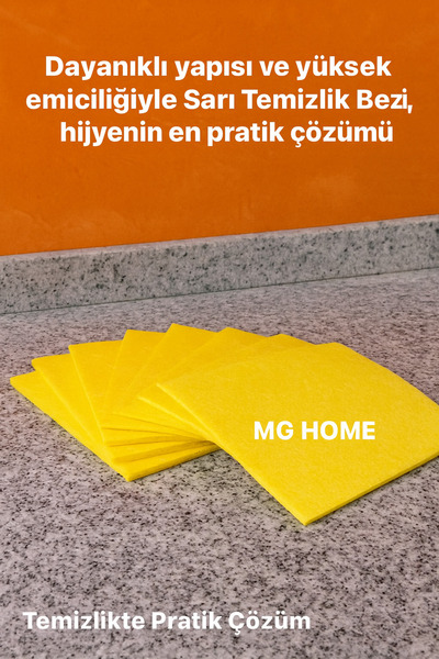 MG HOME 12 komada žute krpe za čišćenje, opšta kuhinjska krpa, krpa za prašin...