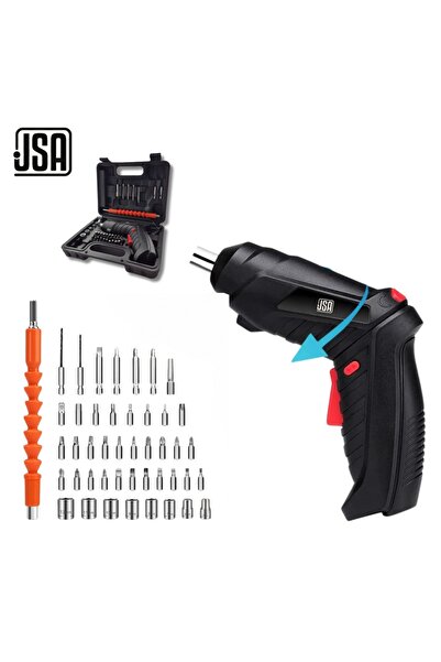 JSA مفك بطارية 3.6 فولط قابل للطي مع كشاف الأداة المثالية للأعمال المنزلية ال...