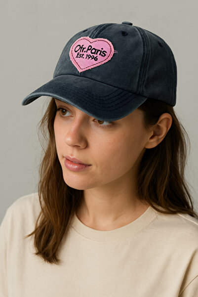 ZERAMİNE Eskitme Vintage Retro Cap Şapka Pamuklu