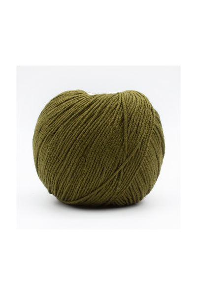 LaVita Yarn Baby Cotton Amigurumi and Hand Knitting Yarn 40% Acrylic 60% Cotton 50Gr (8001 Khaki)