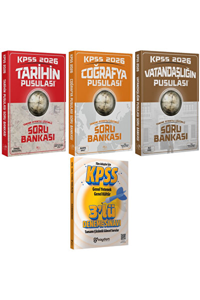 İndeks Akademi Yayıncılık 2026 CBA KPSS Pusula Serisi Tarih-Coğrafya-Vatandaş...