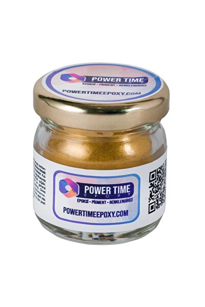 POWER TIME EPOXY 6'lı Sedefli Metalik Toz Pigment Boya / Menekşe mor/Şeker Pembe/Açık Yeşil/Gök mavi/Altın/Koyu Altın