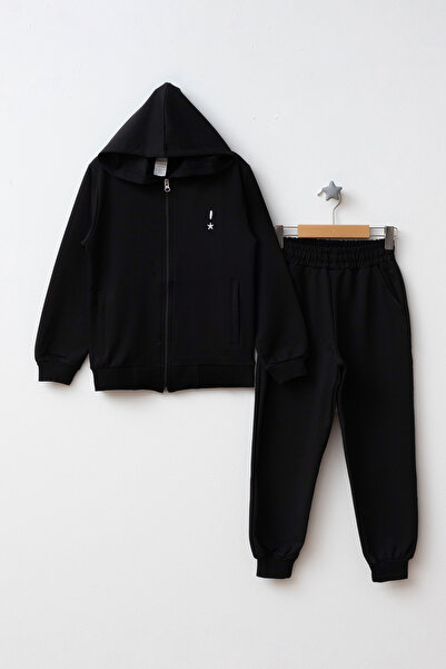 Beniizle Kapüşonlu Fermuarlı Çift Cepli Unisex Eşofman Takımı