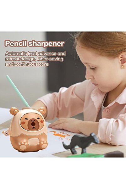Twisoo Capybara Pencil Sharpener – Cute Cartoon Capybara Manual Sharpener for Kids, Students, Scho