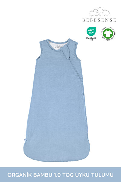 BEBESENSE Organik Bambu Uyku Tulumu – 1.0 TOG Giyilebilir Battaniye, Çift Tar...