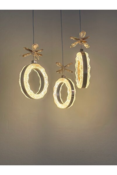 Lamira aydınlatma YENİ 3 LÜ KRİSTAL LED AVİZE MODELİMİZ