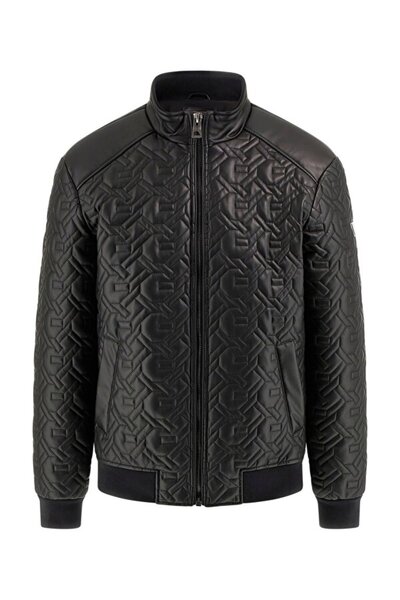 Guess سترة رجالية سوداء من تشين M5BL2EW1050-JBLK