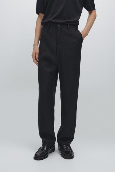 Massimo Dutti Yün karışımlı klasik pantolon