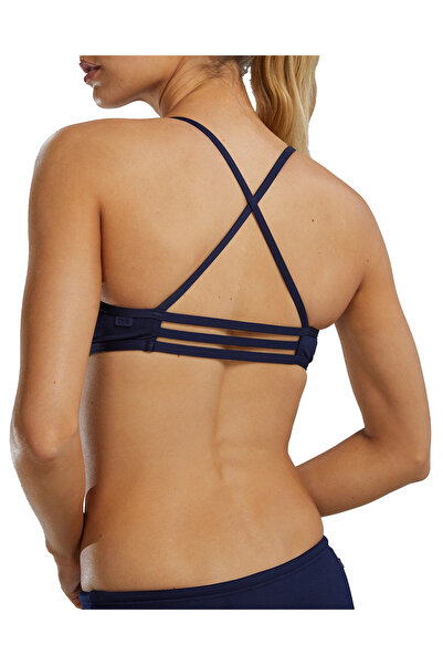 sporsuit Γυναικείο μπικίνι TYR Solid Trinity Top Navy Arena Καλοκαίρι - Χειμερινό Πρωτάθλημα Αγώνων Μαγιό