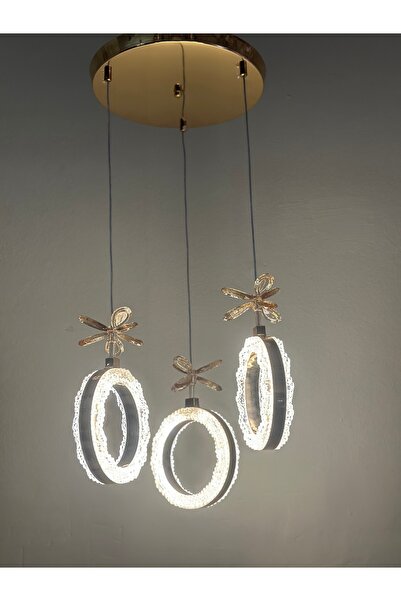 Lamira aydınlatma YENİ 3 LÜ KRİSTAL LED AVİZE MODELİMİZ