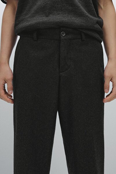 Massimo Dutti Yün karışımlı klasik pantolon