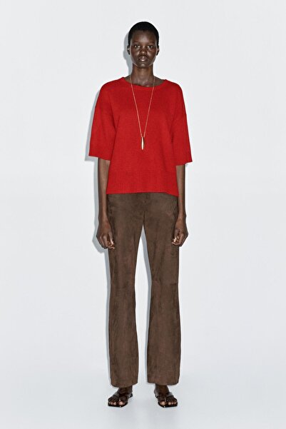 Massimo Dutti Yün karışımlı bisiklet yaka kazak