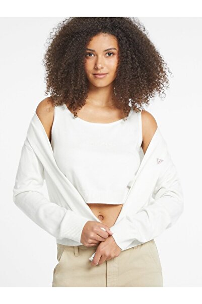 Guess Gj Scoop Women's Silk Blend Knitwear Top