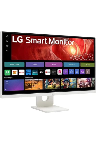 LG 32U721SA-W 32" 4K UHD Smart Monitor with webOS, USB-C 65W Power Delivery, HDR10, Slim Bezel, Buil