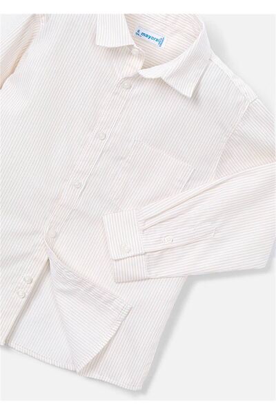 MAYORAL Cămașă de bază pentru băiat cremă 146