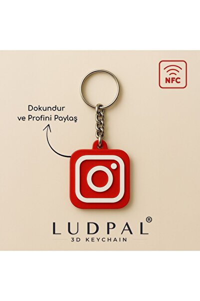 İnstagram NFC Anahtarlık Siyah