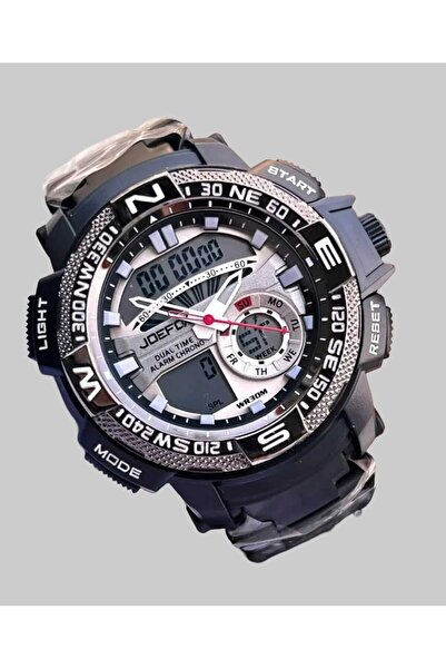 Joefox Analog Digital Metal Kayış Kol Saati