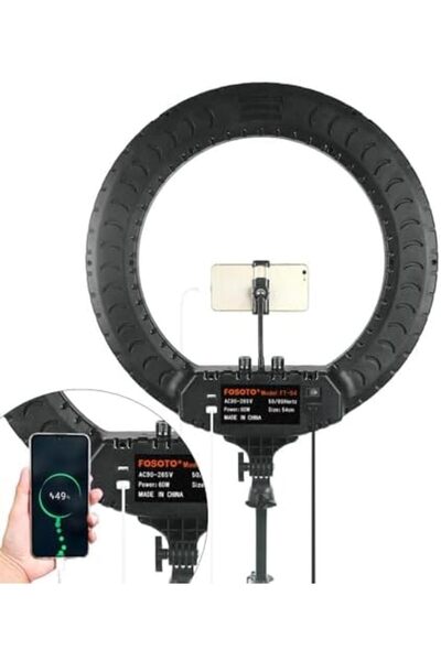 Generic إضاءة حلقية RL-21 من MIRHA: إضاءة LED فائقة الجودة مقاس 21 بوصة لجميع منشئي المحتوى