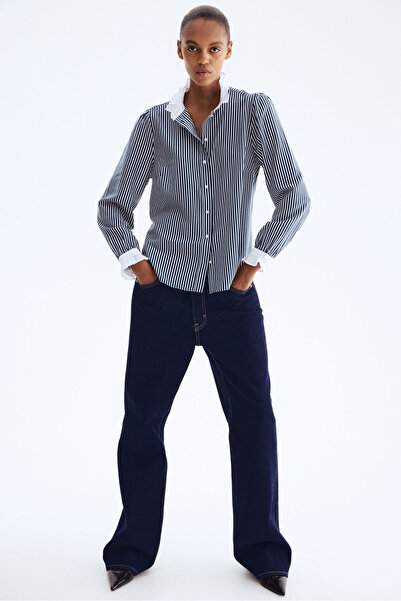 H&M Yakası Fırfırlı Bluz