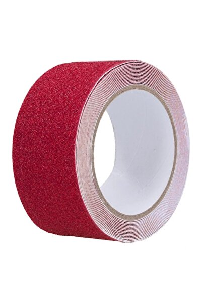 eZmart Bandă adezivă antiderapantă pentru interior/exterior, rezistentă la apă, 5m x 5cm, roșie