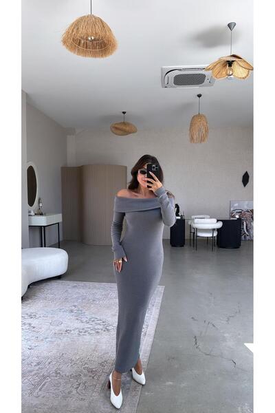 Buket Teke Φόρεμα μαντόνα από ανθρακί