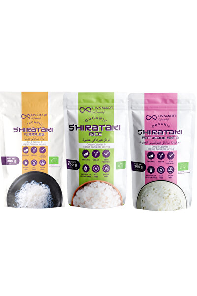 LIVSMART شيراتاكي كومبو أرز ونودلز ومعكرونة