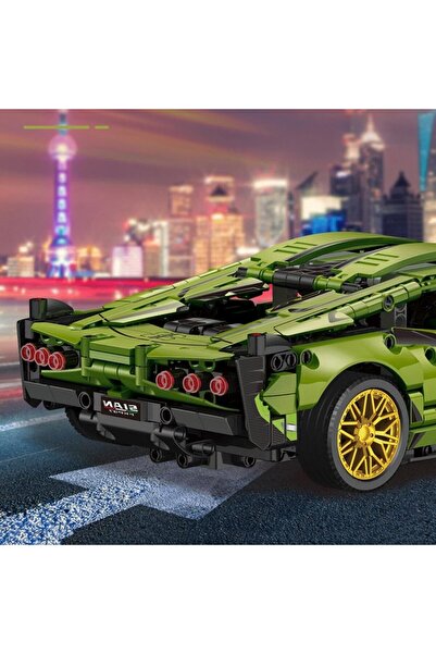 Flippy Building Set, Flippy, Lamborghini Model, 1280 Pieces, +6 Years, Green