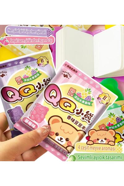 Gift Moda Kokulu Bilnbox Ayıcık Şekilli Mini Not Defteri