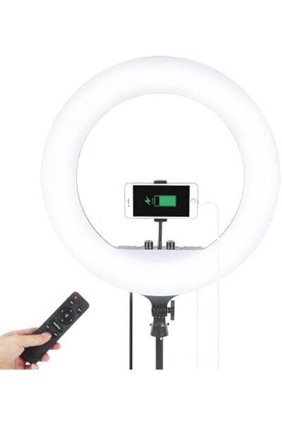 Generic إضاءة حلقية RL-21 من MIRHA: إضاءة LED فائقة الجودة مقاس 21 بوصة لجميع منشئي المحتوى