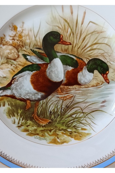 Fransız Limoges Nurantik Limoges Antique Porcelain Wall Plate 32 cm