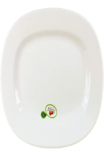 Servewell R-0119 Oval Platter, White – 35.5 x 31 cm