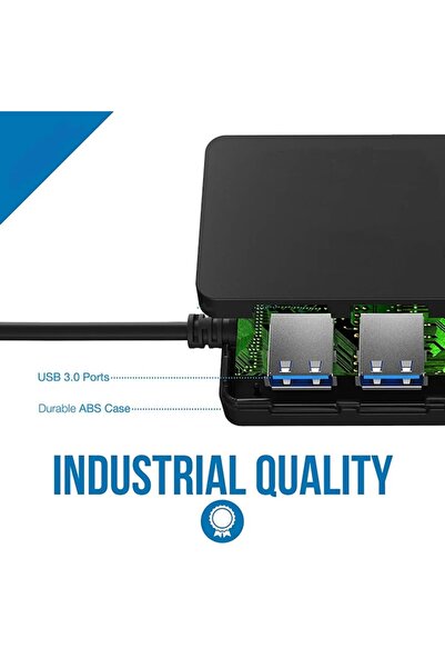 Danex Dongle Hub USB la 4x USB 3.0, L45, Silicon Flex, Deep Dark