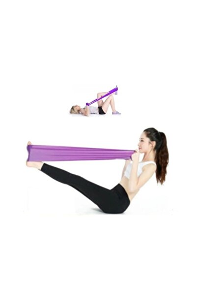 Leyaton Orta Direnç Pilates Yoga Bandı Egzersiz Direnç Güç Lastiği