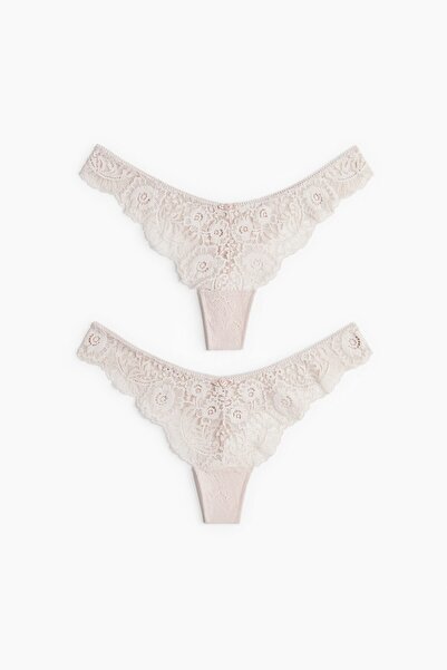 H&M 2'li Dantel Thong Külot