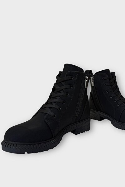 Liger Γυναικείες μπότες με κορδόνια με φερμουάρ Thermo Sole ΜΑΥΡΟ - ΚΑΤΑΣΚΙΝΗΤΟ