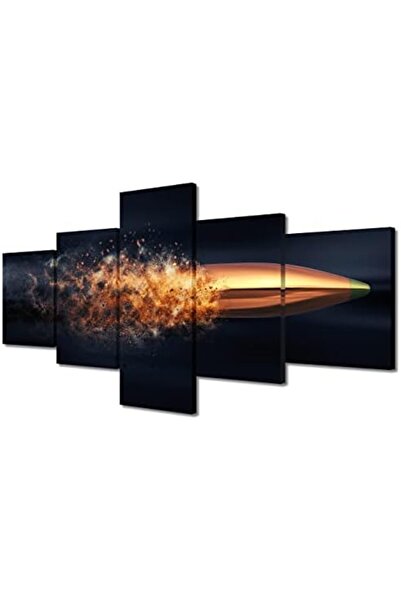 Emoda home Trove لوحة فنية جدارية من قماش ألايرا بتصميم رصاصة، 5 قطع، 25×30، ...