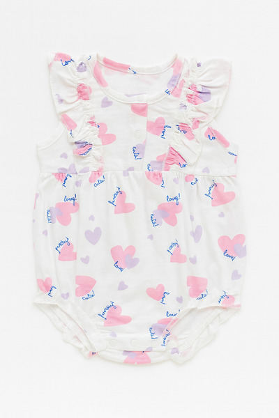 For My Baby Baby Girl Bodysuit with Sleeve Pattern