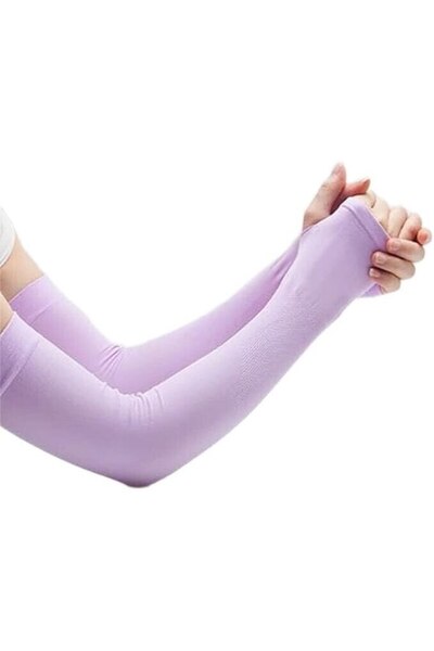 eZmart Set 2 manșoane de compresie sport unisex cu protecție UV eZMART, mărime universală, violet