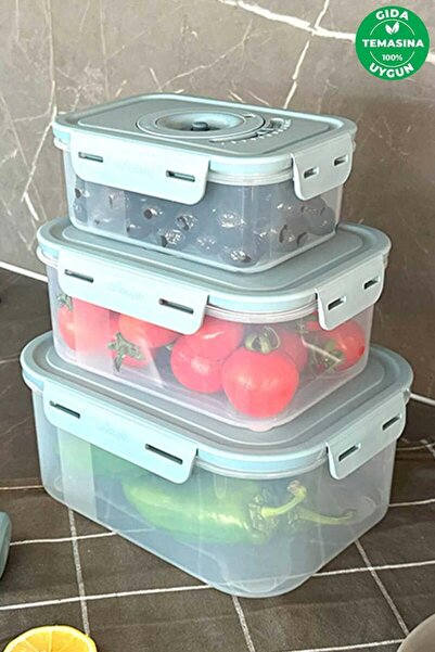 Prima Nova Primanova Seoul Vacuum Fresh Produce Storage Container Set of 3