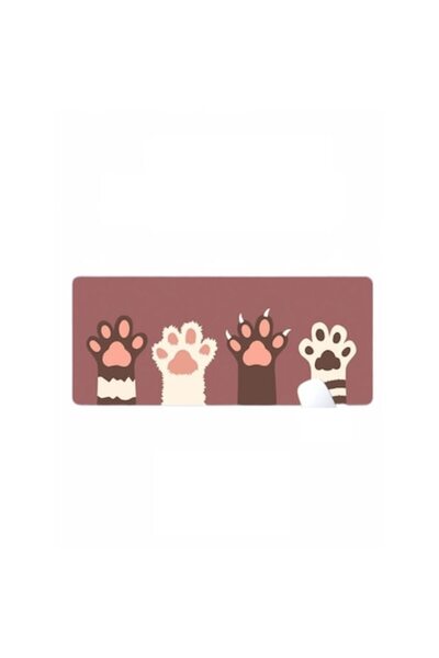 eZmart Mouse Pad XL Antiderapant, Margini Intarite, Waterproof, Animal Paws, Premium, 90x40cm