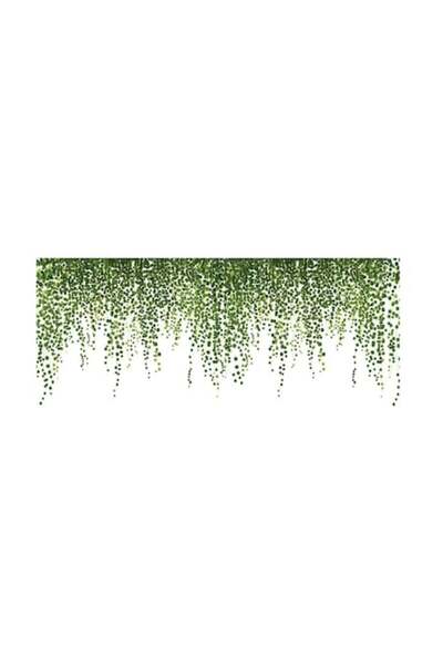 eZmart Autocolant decorativ de perete cu plantă de iederă agățată, verde, decor boho eZMART, 70x30cm
