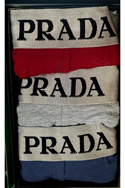 Prada Men's Boxers Pack of 3, L
