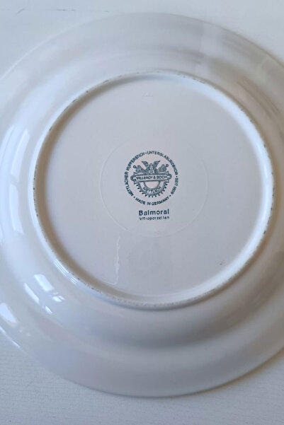 Villeroy & Boch BALMORAL Antika Porselen Servis Tabağı Yeşil