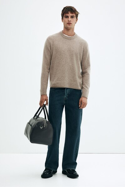 H&M İnce Triko Yün Kazak Regular Fit