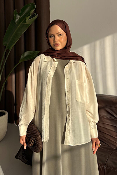 LOCCO Γυναικείο φόρεμα με μηδενικό μανίκι και πράσινο χρώμα