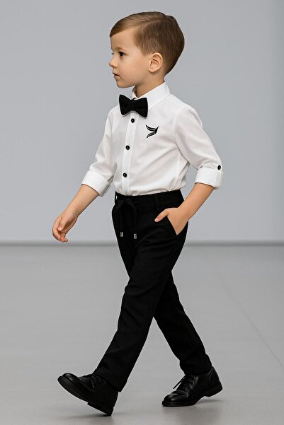 Esterella zi specială pentru băieți/ cămașă broderie pantaloni costum papion/...