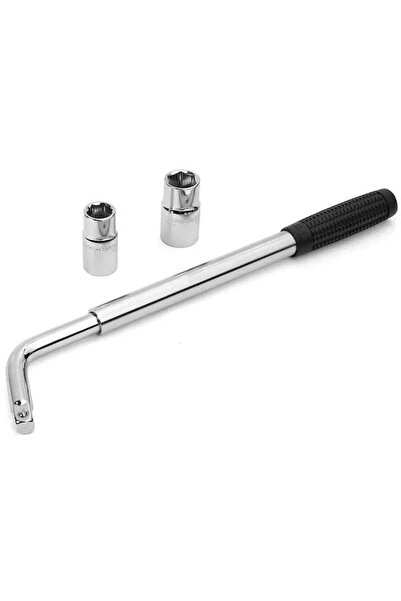 Brillo Cheie telescopică pentru roți auto, tip L, vârf reversibil, 17/19 și 2...