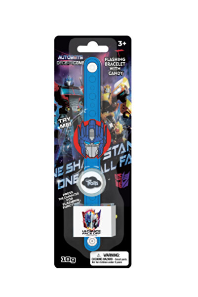 transformers سوار وامض مع حلوى شخصيات متنوعة، 10 جرام (قطعة واحدة) × 12 قطعة